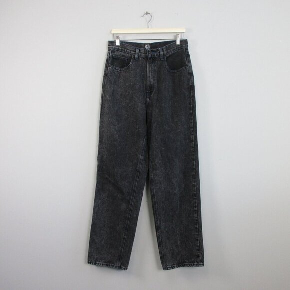 BGD Urban Outfitters High Rise Baggy Women's Jeans 29 Black 100% Cotton Y2K 818 - Picture 1 of 13